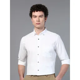 DON VINO Men Comfort Button-Down Collar Solid Cotton Slim Fit Formal Shirt-picture-29