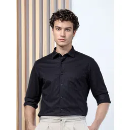 DON VINO Men India Slim Fit Solid Spread Collar Cotton Formal Shirt-picture-13