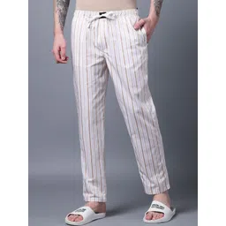 DON VINO Men Striped Pure Cotton Lounge Pants-picture-15