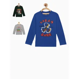 dongli Boys Pack of 3 Printed T-shirts-picture-32