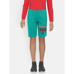 dongli Boys Turquoise Blue Printed Regular Fit Regular Shorts-picture-27