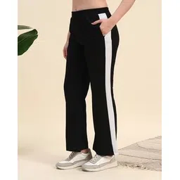 donmora Women Straight Track Pants with Elasticated Drawstring Waist -picture-46
