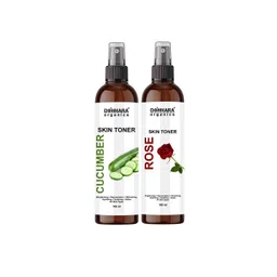 Donnara Organics Set Of 2 Cucumber & Rose Skin Toner For Hydrating Skin - 100 ml Each-image-15