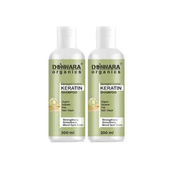 Donnara Organics Set Of 2 Keratin Shampoo With Natural Proteins - 200 ml Each-image-1