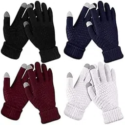 donson Women Stretch Fleece Gloves with Micro luxe and Smart Touch Technology Pack of 2 Assorted Color-picture-16