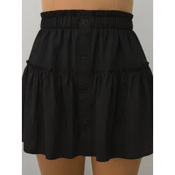 don't be basic Pure Cotton Mini A-Line Skirts image 3
