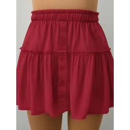 don't be basic Pure Cotton Mini A-Line Skirts image 5