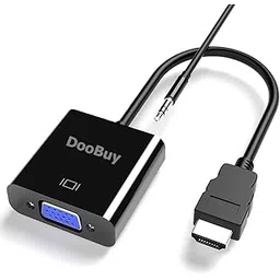 DooBuy HDMI to VGA Adapter, 1080p HDMI VGA Converter with 3.5mm Audio Jack and USB Power Supply for HDMI Laptop, PC, PS4, Blue Ray Player, Raspberry Pi, Xbox to VGA Monitor, Projector and More-image-49