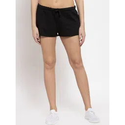 DOOR74 Women Black Cotton Outdoor Sports Shorts-picture-38