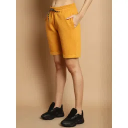 DOOR74 Women Mid-Rise Cotton Shorts image 2