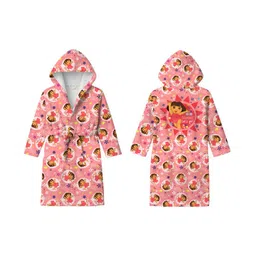 dora the explorer by sassoon Sassoon Dora Printed Cotton Bathrobe - Peach-picture-24