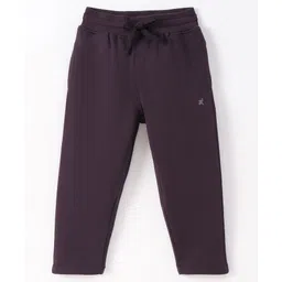 Doreme Single Jersey Knit Full Length  Lounge Pant Solid Colour -  Maroon-picture-17
