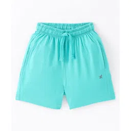 Doreme Single Jersey Knit Shorts With Logo Print - Paris Green-picture-14