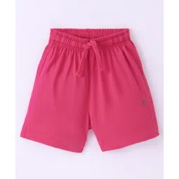 Doreme Single Jersey Knit Shorts With Logo Print - Pink-image-11