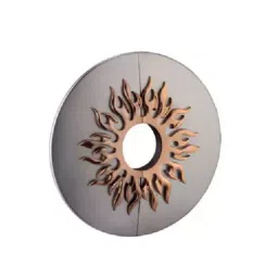 DORIO DC 600 MBlack Rose Gold Finish Sun Door Knob-picture-16