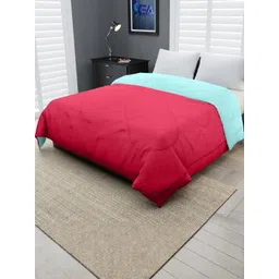 Doristyle Blue 250 GSM Checked Microfiber Single Bed Comforter-picture-16