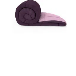 Doristyle Purple 250 GSM Checked Microfiber Single Bed Comforter-picture-36