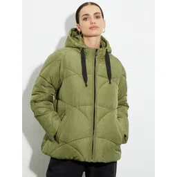 DOROTHY PERKINS Petite Hooded Longline Quilted Jacket-picture-14