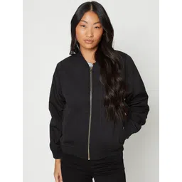 DOROTHY PERKINS Petite Shoulder Padded Bomber Jacket-picture-35
