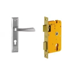 Dorset Lock Set With Lock Body and Without Cylinder Silver Chrome ML NO-picture-28