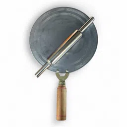 dosa tawa and steelbelan combo Pure Iron Dosa Tawa With Stainless steel Belan Combo Set Tawa 28 cm diameter-picture-22