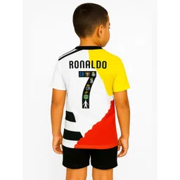 dostitch Boys Printed Cristiano Ronaldo Football Jersey With Shorts-picture-39