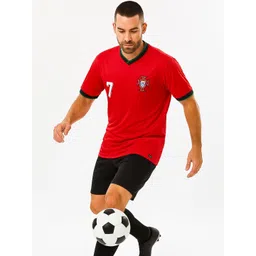 dostitch Men Cristiano Ronaldo Printed V-Neck T-shirt-picture-29