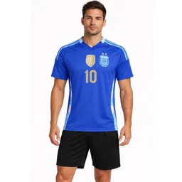 dostitch Men Lionel Messi Printed V-Neck T-shirt-picture-18