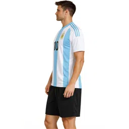 dostitch Men Lionel Messi Striped T-shirt-picture-29