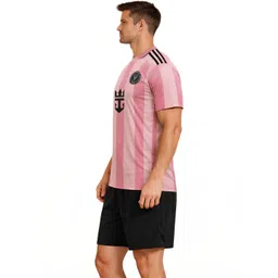 dostitch Men Lionel Messi Striped T-shirt image 1