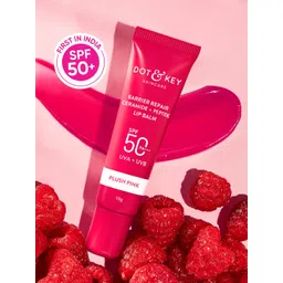 DOT & KEY Barrier Repair Ceramide & Peptide SPF50 Lip Balm with Avocado 10g - Plush Pink-picture-29