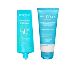 DOT & KEY Blueberry Hydrate Barrier Repair Face Cream 100g & Sunscreen 50g Combo-picture-15