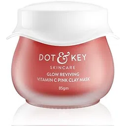 Dot & Key Glow Reviving Vitamin C Pink Clay Mask | Face Mask for Glowing Skin | Fades Pigmentation | Hydrates & Plumps Skin | For All Skin Types | For Women & Men | 85g-picture-23