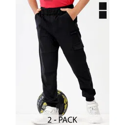 Dotokids Kids Set of 2 Solid Track Pants-picture-25