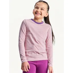 Dotokids Kids Striped Cotton Round Neck Oversized Tshirts-picture-40