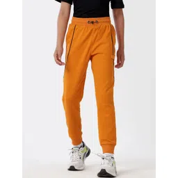 Dotokids Unisex Kids Orange Sporty Piping Joggers-picture-16