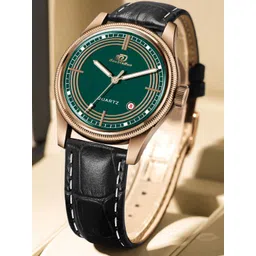 DOUBLERUN Men Dial & Leather Bracelet Style Straps Analogue Multi Function Watch H05N7001-image-15