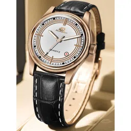 DOUBLERUN Men Dial & Leather Bracelet Style Straps Analogue Multi Function Watch H05N7006-image-13