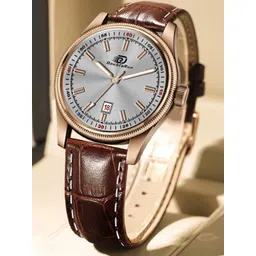 DOUBLERUN Men Dial & Leather Straps Analogue Multi Function Watch H05N6018-image-38