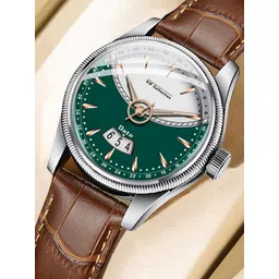 DOUBLERUN Men Dial & Leather Straps Analogue Multi Function Watch H05N9022-image-22