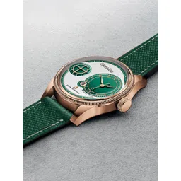 DOUBLERUN Men Dial And Leather Straps Chronograph Analogue Watch H05N14012-image-1