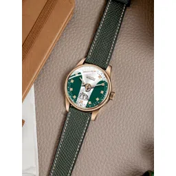 DOUBLERUN Men Dial And Leather StrapsAnalogue Watch H05N10012-image-2