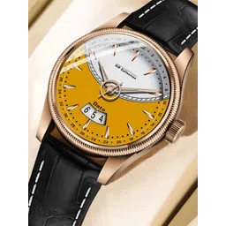 DOUBLERUN Men Dial & Leather Textured Straps Analogue Multi Function Watch H05N9016-image-26