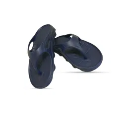 Doubleu Men Navy Blue Rubber Thong Flip-Flops-picture-21