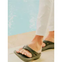 Doubleu Men's Dark Grey Flip Flops-picture-26