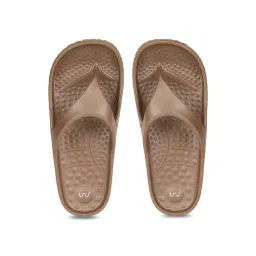 Doubleu Women's Brown Flip Flops-picture-38