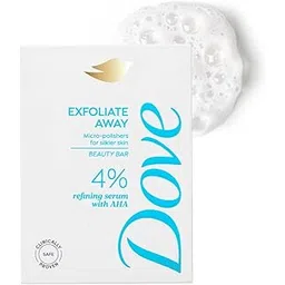 Dove Exfoliate Away Serum Beauty Bar | 4% Refining Serum + AHA | Micro-polishes for silkier skin | Paraben & SLS free | 125g-picture-42