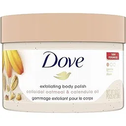 Dove Exfoliating Body Polish Scrub for Silky Skin Oatmeal & Calendula Oil Body Scrub Exfoliates & Gives Lasting Nourishment 10.5 oz 298g-picture-46