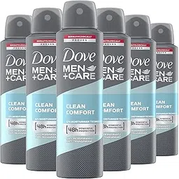 Dove Men+Care Dry Spray Antiperspirant Deodorant Clean Comfort, Up To 48 hrs Protection From Sweat & Odour, Instantly Dry for Cleaner Feel, Dermatologically Proven Formula, Soothes & Moisturises Skin, Long-Lasting Crisp Fragrance, 150 ml-picture-25