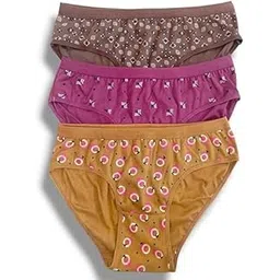 doville Women Cotton Printed Panties for Women Plus Size | High Waist Panty with Full Coverage | Inside Elastic � No Elastic Exposure to Skin | (Pack of-2)-picture-54